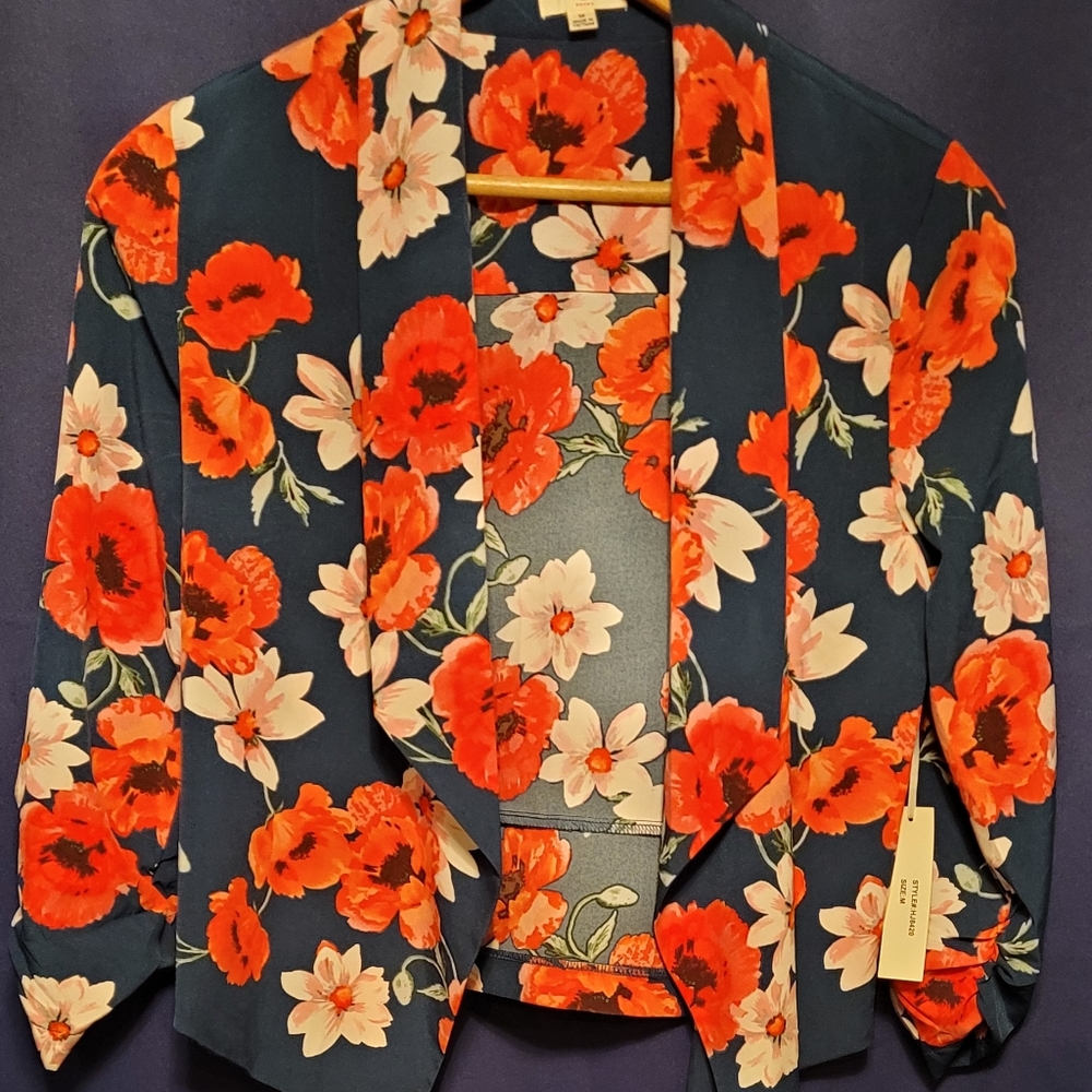 Floral Cropped Jacket